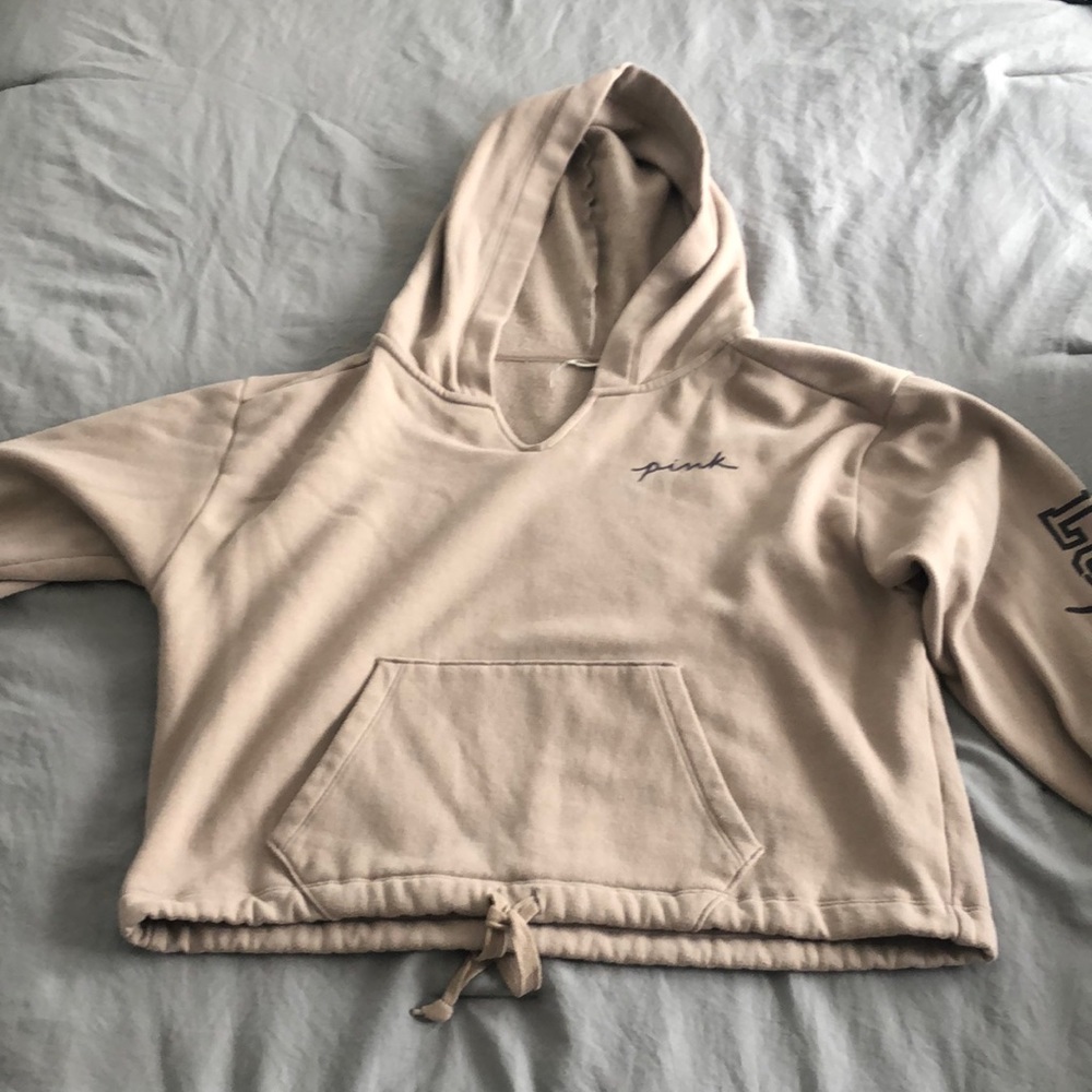 PINK - cropped hoodie